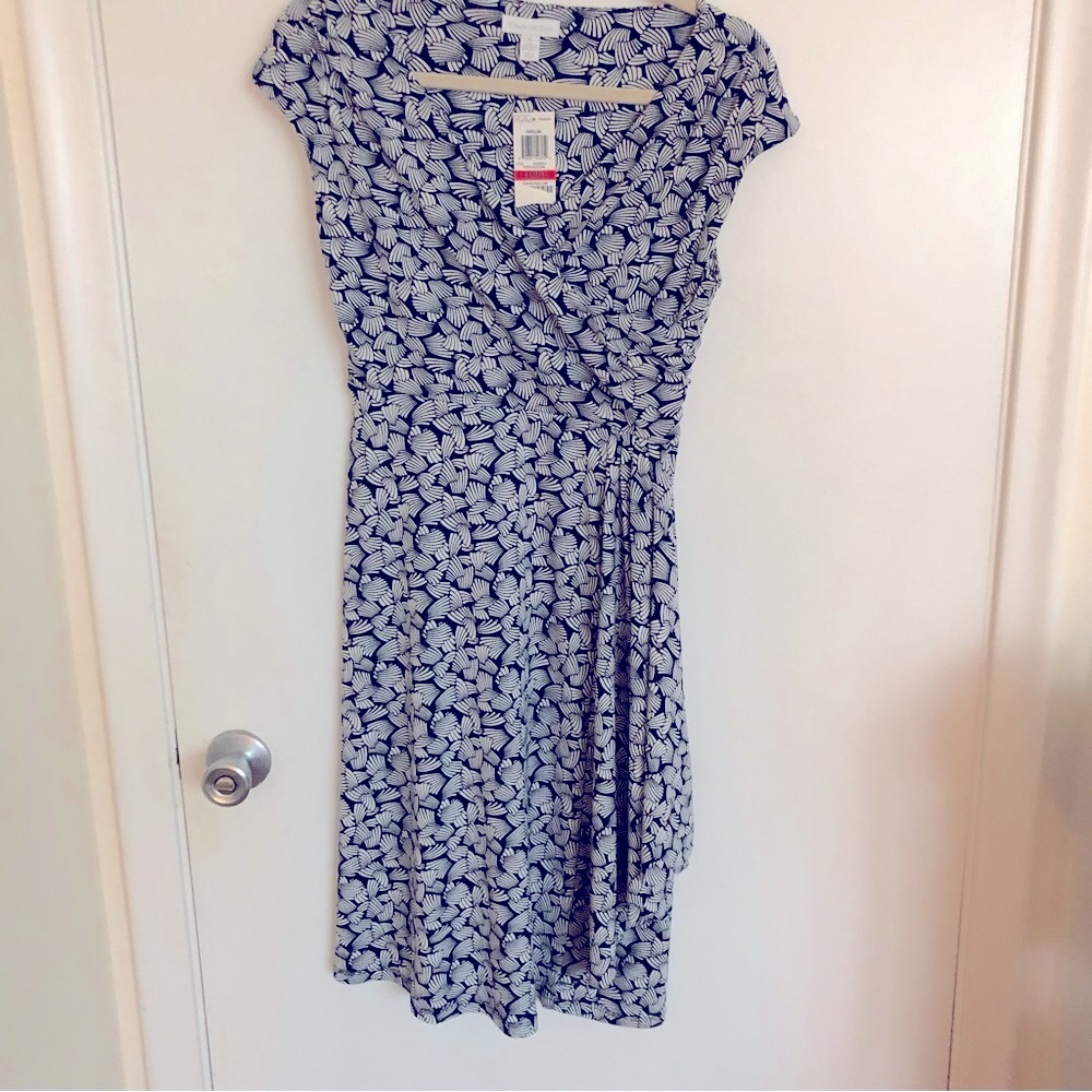Charter Club print wrap dress